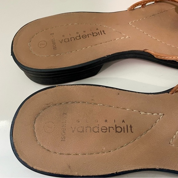 Vintage Y2K Butterfly Leather Slip On Strappy Flats Gloria Vanderbilt Size 7 - Picture 4 of 6